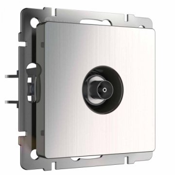 ТВ-розетка Werkel оконечная глянцевый никель W1183002 4690389158261