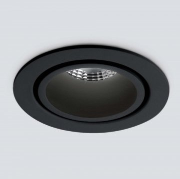 Встраиваемый светодиодный светильник Elektrostandard 15267/LED 7W 4200K черный/черный a055722