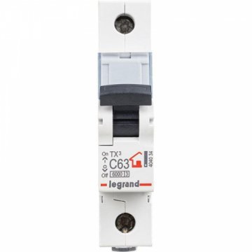 Выключатель автоматический модульный Legrand TX3 6000 1П 63А 6кА AC 404034