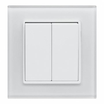 Выключатель двухклавишный Vesta-Electric Exclusive White белый FVK050102BEL