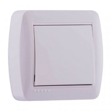 Выключатель Lezard Demet белый 711-0200-100