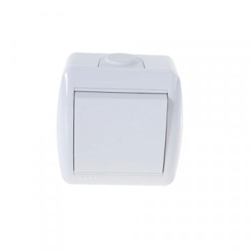 Выключатель Lezard Nata белый 710-0200-100