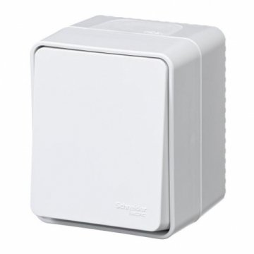 Выключатель одноклавишный Schneider Electric AtlasDesign 10A 250V белый ATN540111