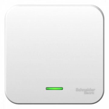 Выключатель одноклавишный Schneider Electric Blanca 10A 250V с подсветкой белый BLNVA101111