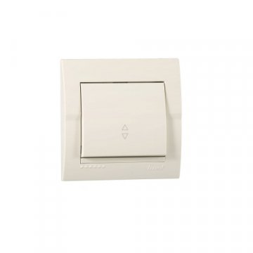 Выключатель проходной Lezard Deriy кремовый 702-0303-105