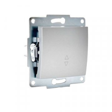 Выключатель проходной Lezard Karina матовое серебро 707-4388-105