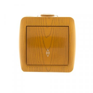 Выключатель проходной Lezard Nata ольха 710-0700-105