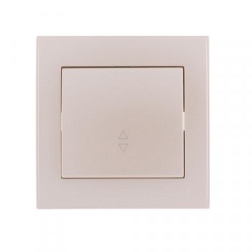 Выключатель проходной Lezard Rain белый жемчуг 703-3030-105