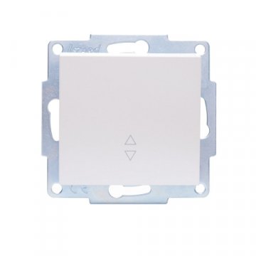 Выключатель проходной Lezard Vesna белый жемчуг 742-3088-105