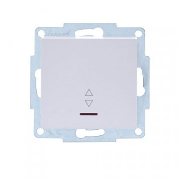 Выключатель проходной с подсв. Lezard Vesna белый 742-0288-114