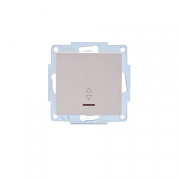 Выключатель проходной с подсв. Lezard Vesna кремовый 742-0388-114