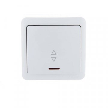 Выключатель проходной с подсв. Lezard Viola белый 751-0200-114