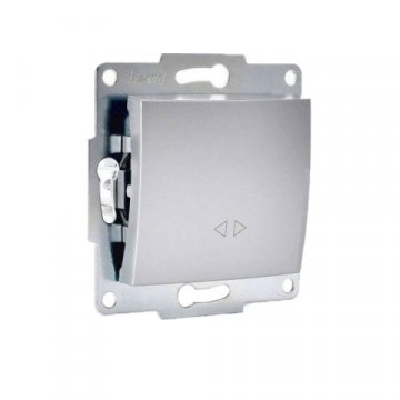 Выключатель промежуточный Lezard Karina матовое серебро 707-4388-107