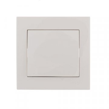 Выключатель промежуточный Lezard Rain белый 703-0202-107