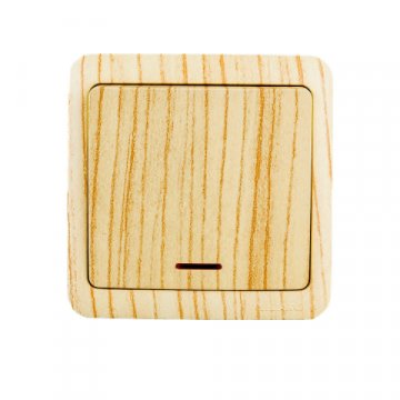 Выключатель с подсветкой Lezard Viola беленый дуб 751-5200-111