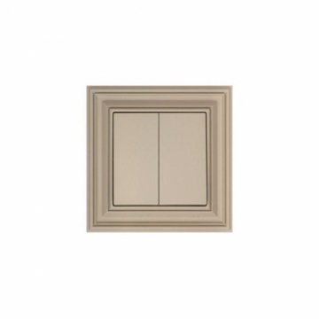 Выключатель жалюзи двухклавишный Liregus Retro кремовый омбре 29-113