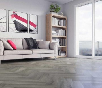 Кварцевый SPC ламинат Fargo Parquet 33-2074-05 Дуб Вулканический пляж