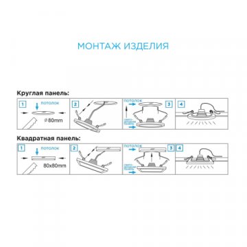 Встраиваемая светодиодная панель Apeyron 06-53