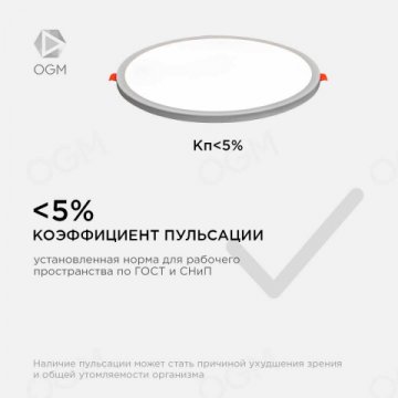 Встраиваемая светодиодная панель OGM LP-11