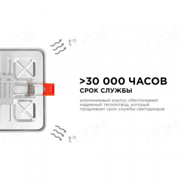 Встраиваемая светодиодная панель OGM LP-17