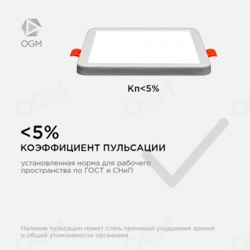 Встраиваемая светодиодная панель OGM LP-17