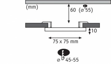 Встраиваемая светодиодная панель Paulmann Veluna VariFit 92387
