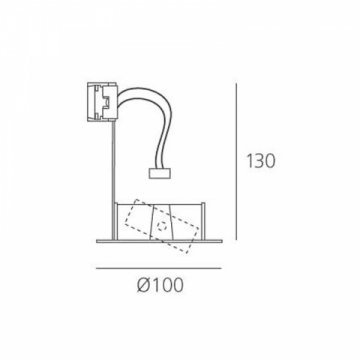 Встраиваемые светильник Artemide Toplite M042500