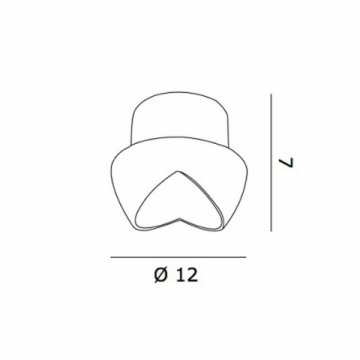 Встраиваемый светильник De Majo Cut F