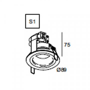 Встраиваемый светильник Delta Light Deep Circle 202 11 11 A