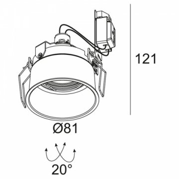Встраиваемый светильник Delta Light Diro 202 14 51 C