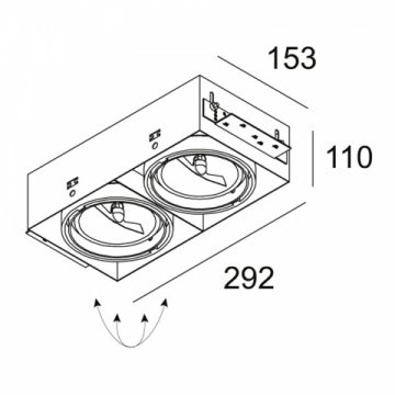 Встраиваемый светильник Delta Light Grid 202 61 00 02 A