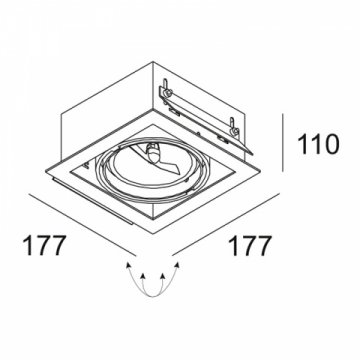 Встраиваемый светильник Delta Light Grid 202 62 00 01 A-B