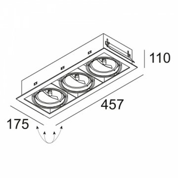 Встраиваемый светильник Delta Light Grid 202 62 00 03 A-B