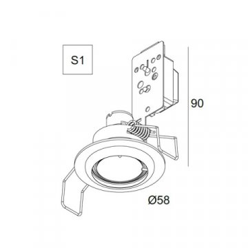 Встраиваемый светильник Delta Light MB 35 202 01 07 A