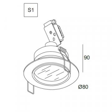 Встраиваемый светильник Delta Light MB 50 202 01 03 A