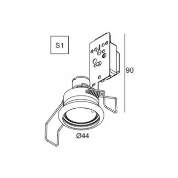 Встраиваемый светильник Delta Light MZ 35 202 01 06 A