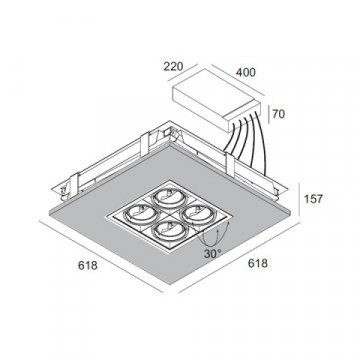 Встраиваемый светильник Delta Light Undercover 274 60 411 A
