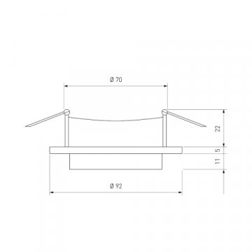 Встраиваемый светильник Elektrostandard 114 MR16 белый/черный a053344