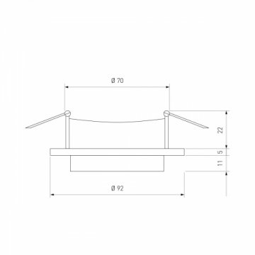 Встраиваемый светильник Elektrostandard 117 MR16 белый/черный a053347