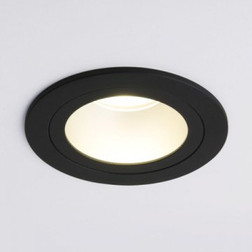 Встраиваемый светильник Elektrostandard 122 MR16 серебро/черный a053354