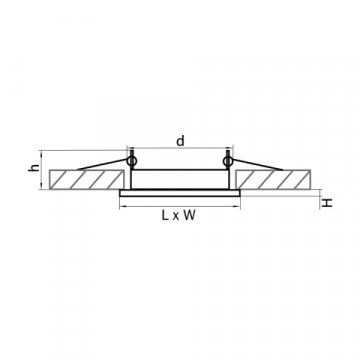 Встраиваемый светильник Lightstar Tensio 212127
