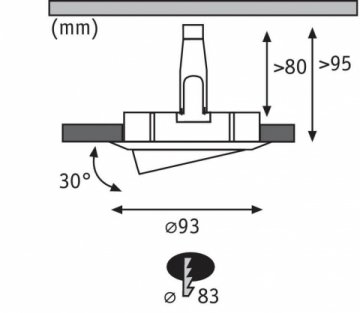 Встраиваемый светильник Paulmann Nova Plus 93671