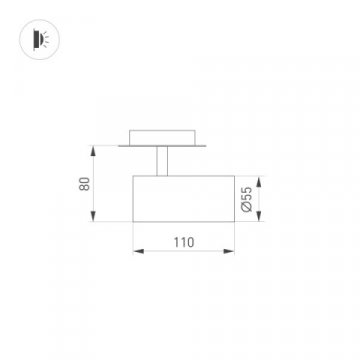 Встраиваемый светодиодный спот Arlight LGD-Lumos-R55-9W Day4000 034147