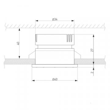 Встраиваемый светодиодный светильник Elektrostandard 25025/Led 3W 4200K BK черный a056777