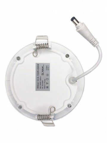 Встраиваемый светодиодный светильник Elvan VLS-102R-6W-WH-Wh