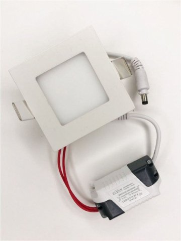 Встраиваемый светодиодный светильник Elvan VLS-102SQ-3W-NH-Wh