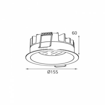 Встраиваемый светодиодный светильник Italline IT06-6013 white