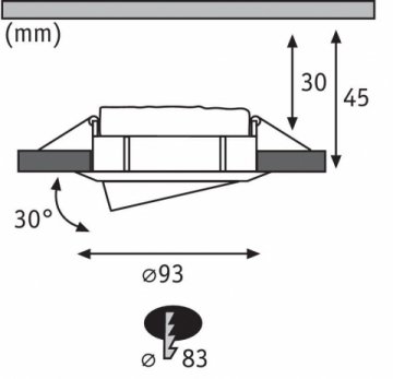 Встраиваемый светодиодный светильник Paulmann Nova Plus 93682