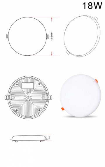 Встраиваемый светодиодный светильник Zortes CLOUD ZRS.57793.18