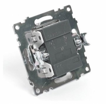 Выключатель двухклавишный Stekker Катрин шоколад GLS10-7104-04 49019